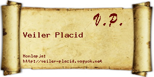 Veiler Placid névjegykártya